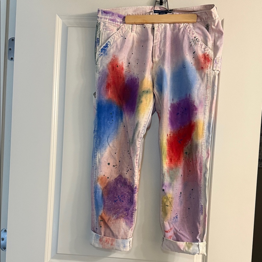 Ralph Lauren Colorful Paint-Splatter Jeans